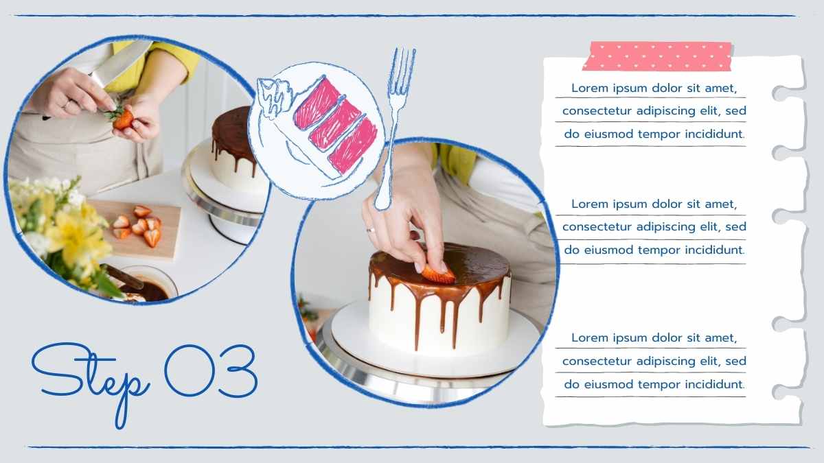 Cute Cake Decoration Tutorial Slides - slide 13