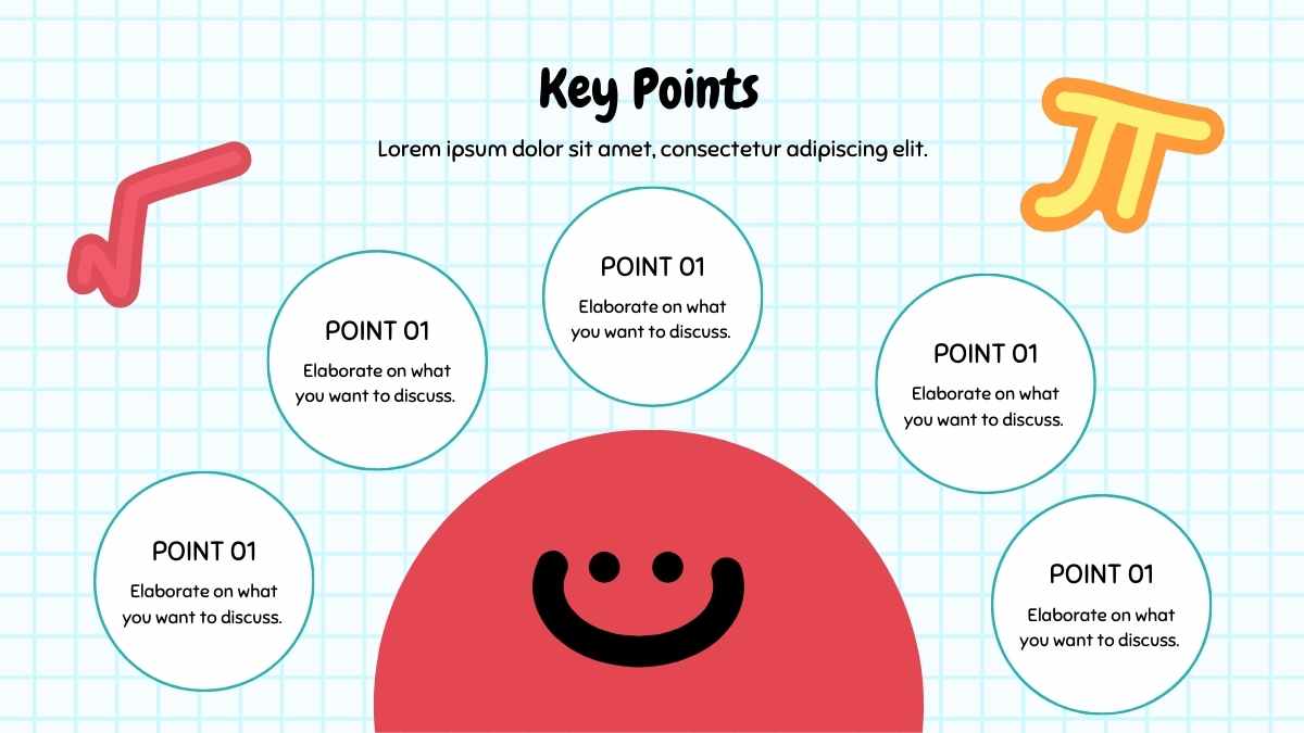 Cute Cartoon Math Subject Lesson Plan Slides - slide 5