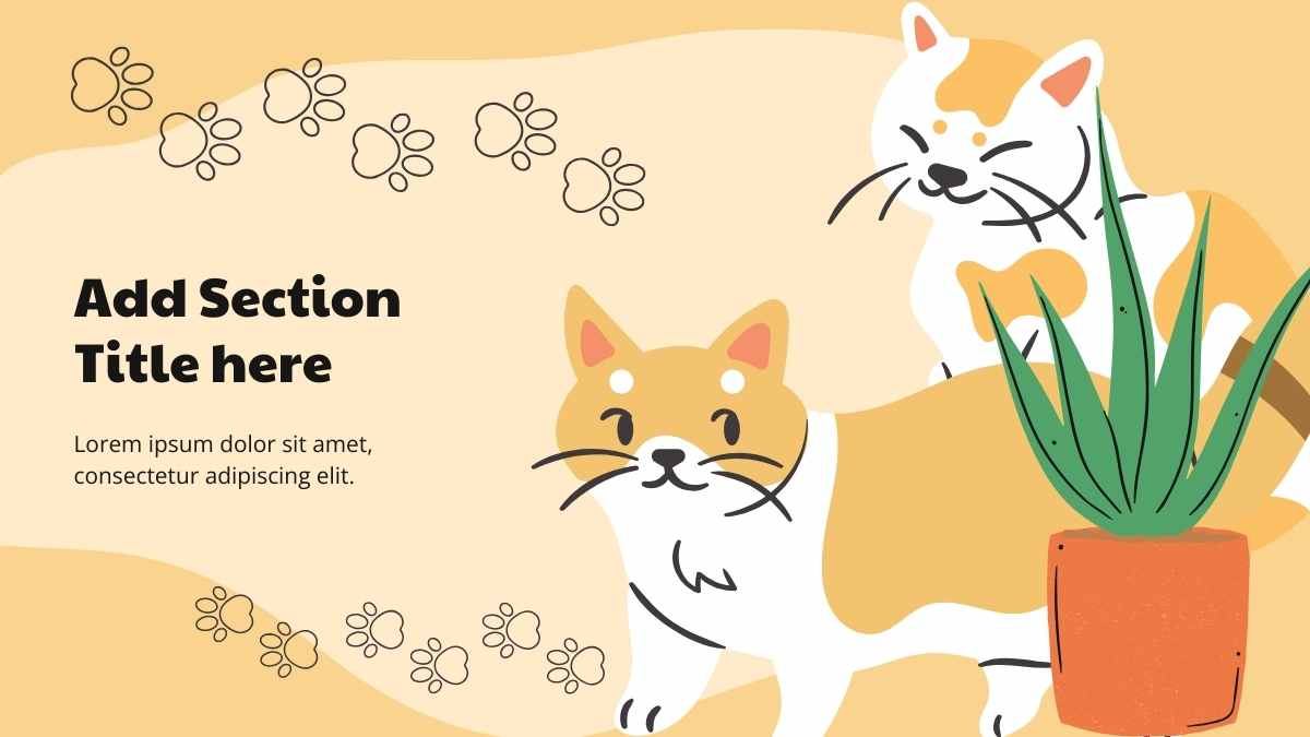 Slides de Plano de Aula de Atividades com Gatos Fofos - deslizar 11