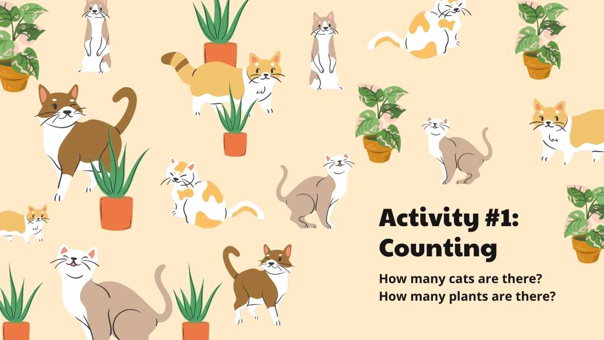 Cute Cat Activity Lesson Plan Slides - slide 8