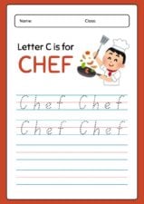 Cute Chef Worksheet