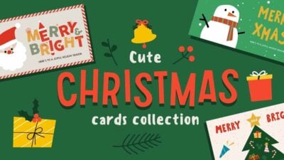 Cute Christmas Cards Slides