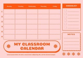 Slides Carnival Google Slides and PowerPoint Template Cute Classroom Calendar 1