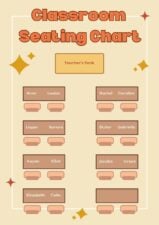 Cute Classroom Seating Chart Poster