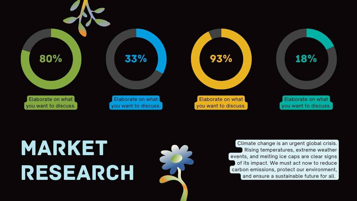 Adesivos Fofos sobre Mudanças Climáticas para Slides de Boletins de Marketing - deslizar 11