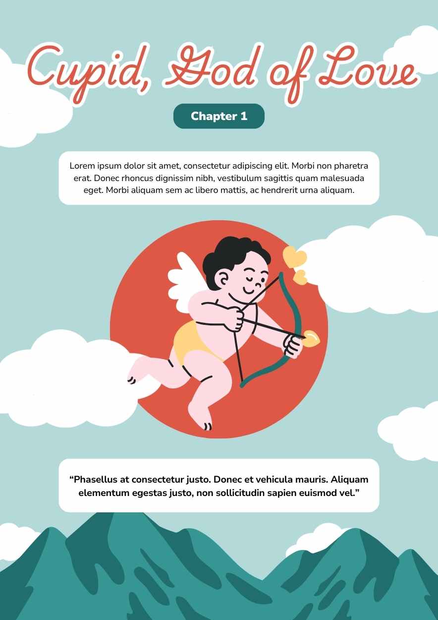 Cute Cupid God of Love Storybook - slide 6