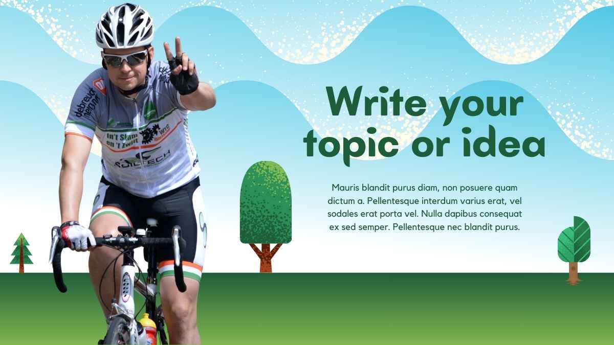 Plantillas de Recortes Bonitos para el Mes Nacional de la Bicicleta - diapositiva 7