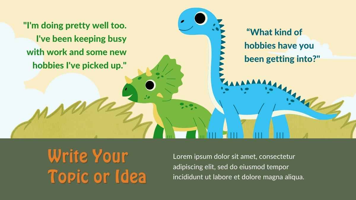 Cute Dinosaur Storybook Slides - slide 10