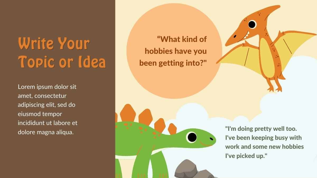 Cute Dinosaur Storybook Slides - slide 11