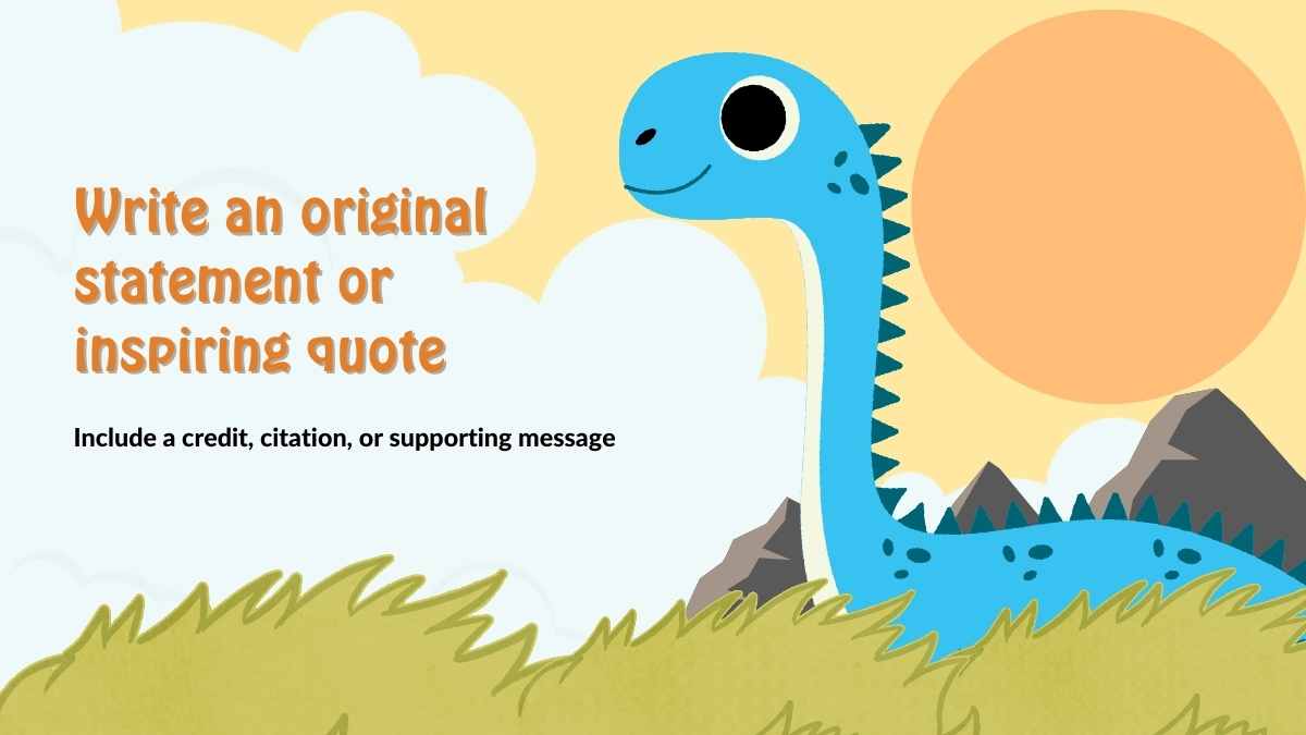 Cute Dinosaur Storybook Slides - slide 12