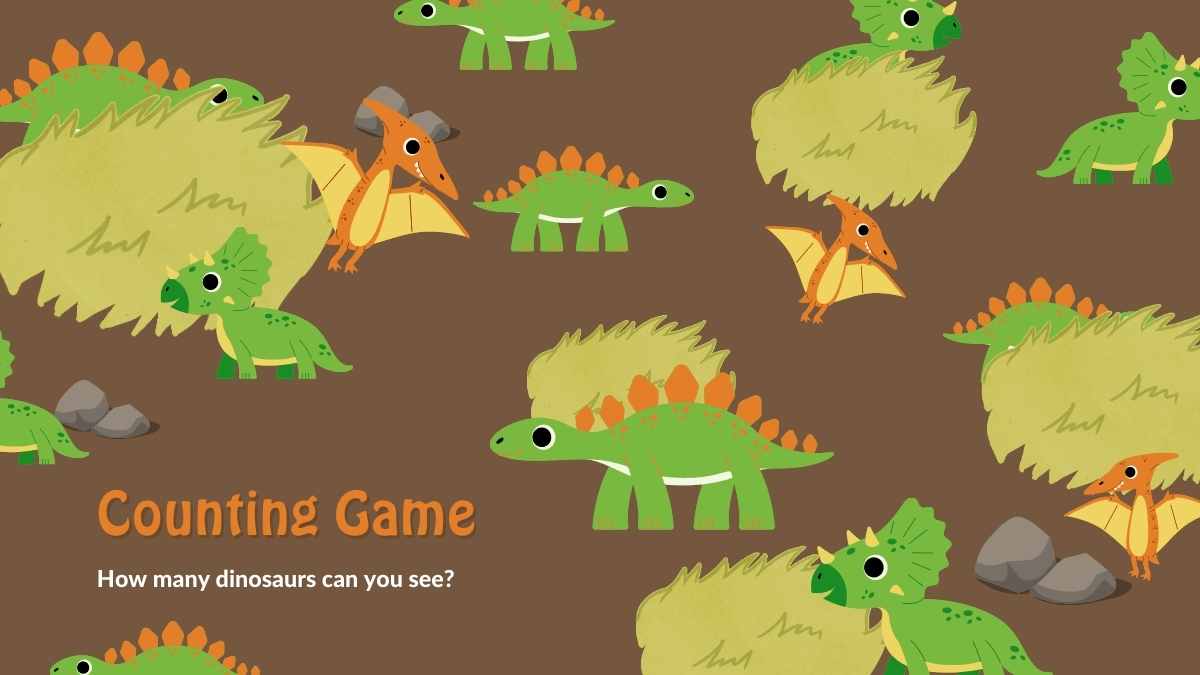 Plantillas de Cuento de Dinosaurios Adorables - diapositiva 15