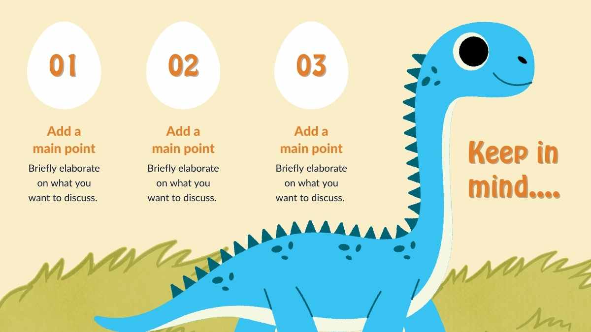 Cute Dinosaur Storybook Slides - slide 4