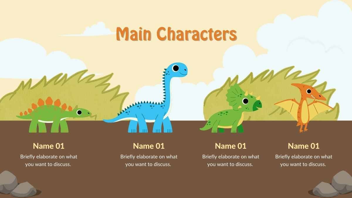 Cute Dinosaur Storybook Slides - slide 6