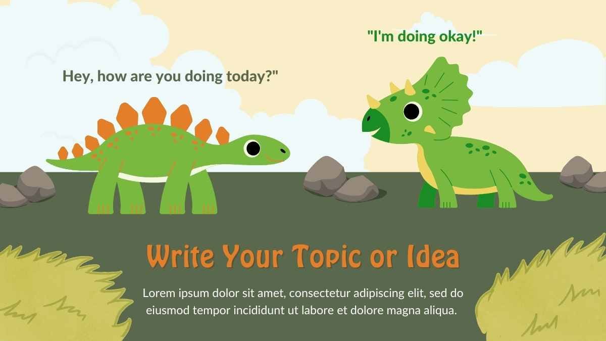 Cute Dinosaur Storybook Slides - slide 8