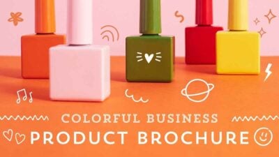 Cute Doodle Business Product Brochure Slides