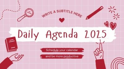 Cute Doodle Daily Agenda Slides