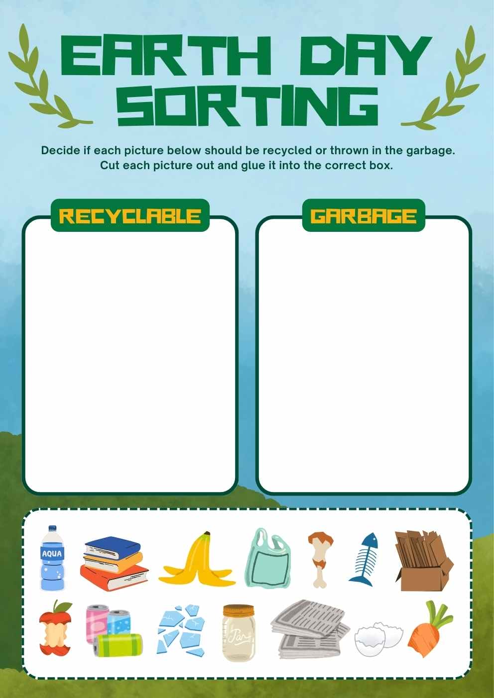 Cute Earth Day Quiz Worksheet - slide 2