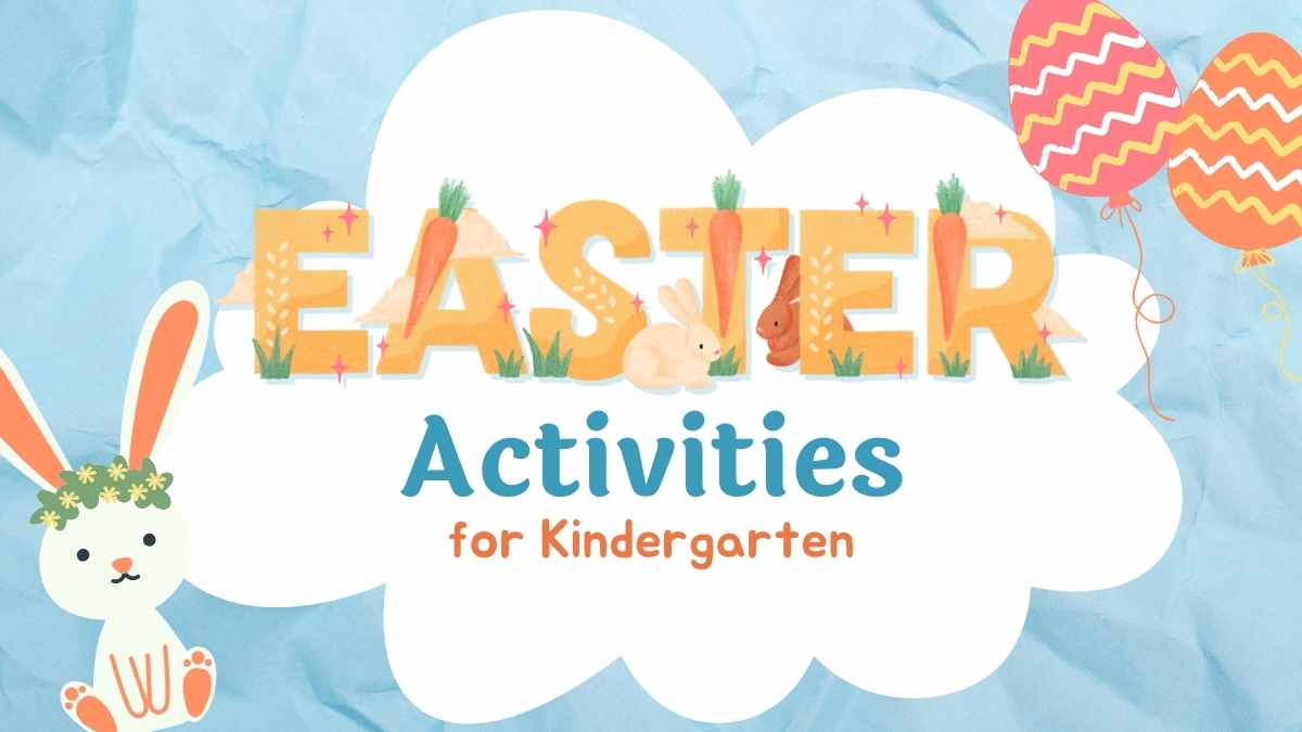 Cute Easter Activities for Kindergarten Slides - slide 1