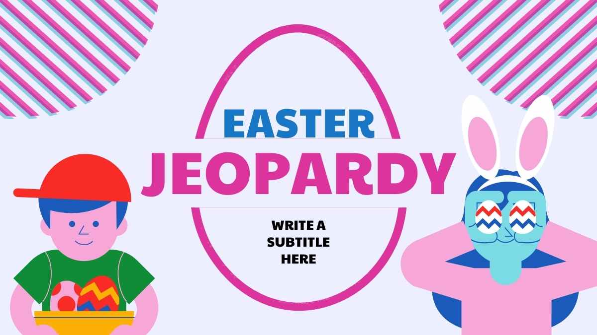 Cute Easter Jeopardy - slide 1