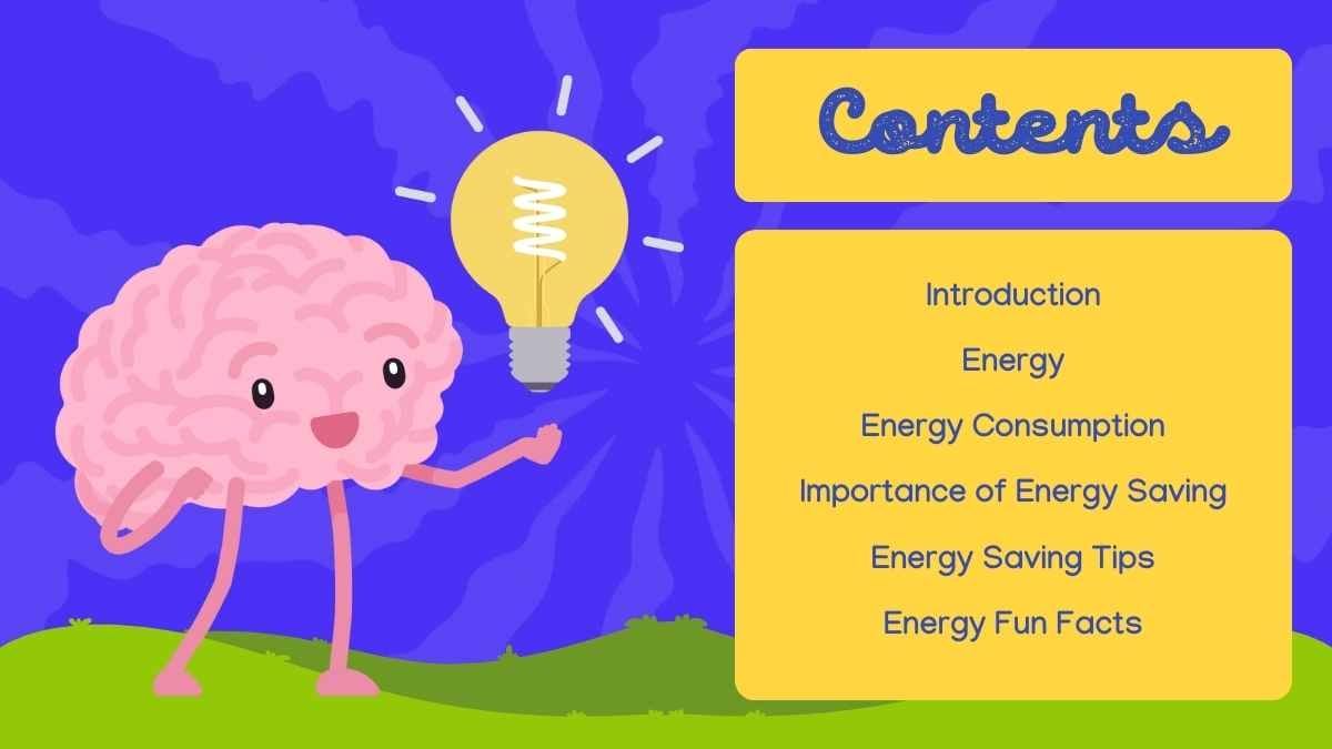 Cute Energy Saving Awareness Slides - slide 2