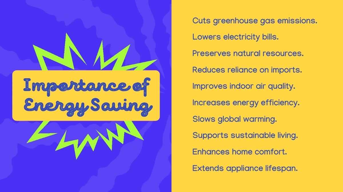 Cute Energy Saving Awareness Slides - slide 9