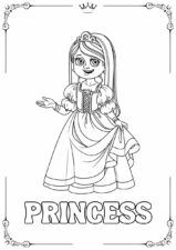 Cute Fairytale Coloring Worksheet