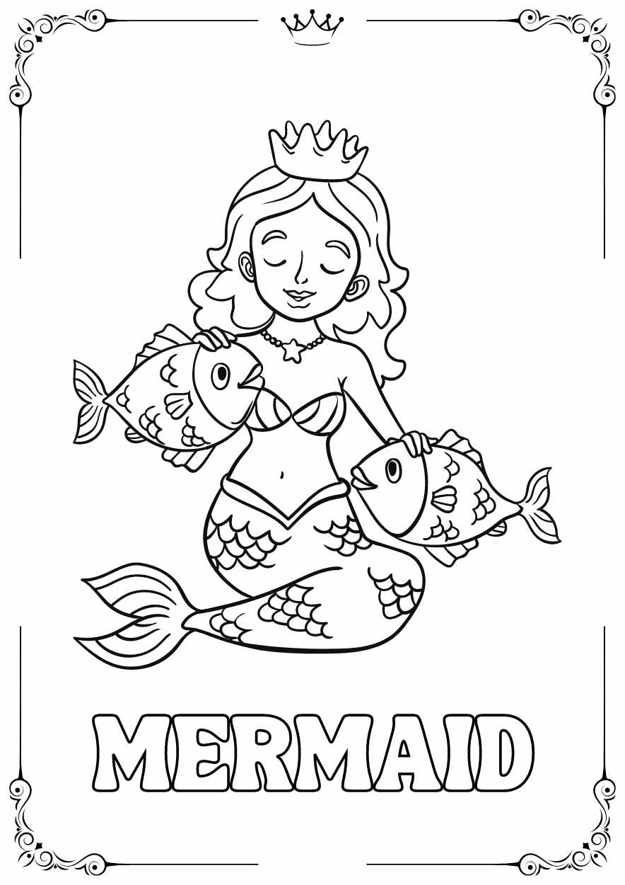 Cute Fairytale Coloring Worksheet - slide 10