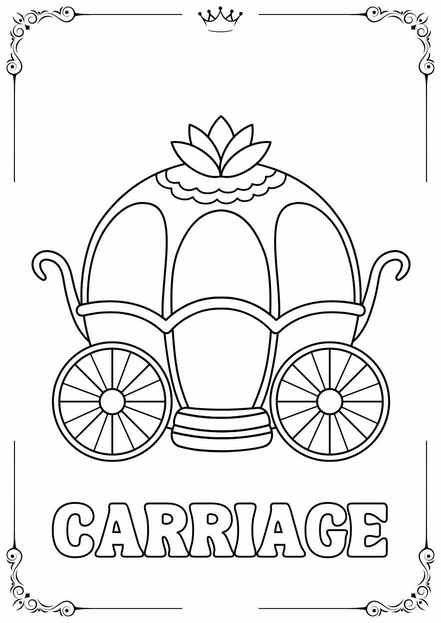 Cute Fairytale Coloring Worksheet - slide 13