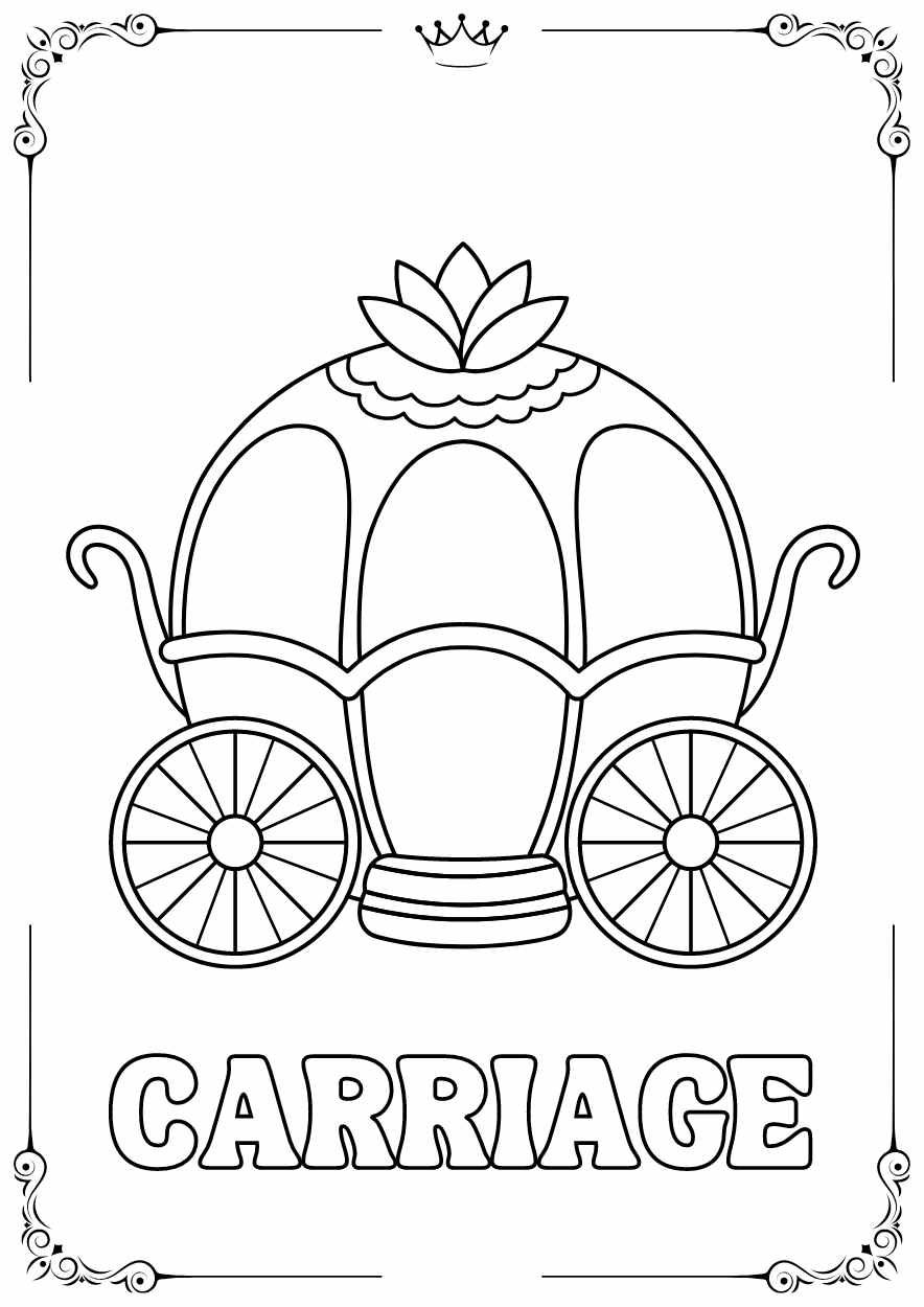 Cute Fairytale Coloring Worksheet - slide 13