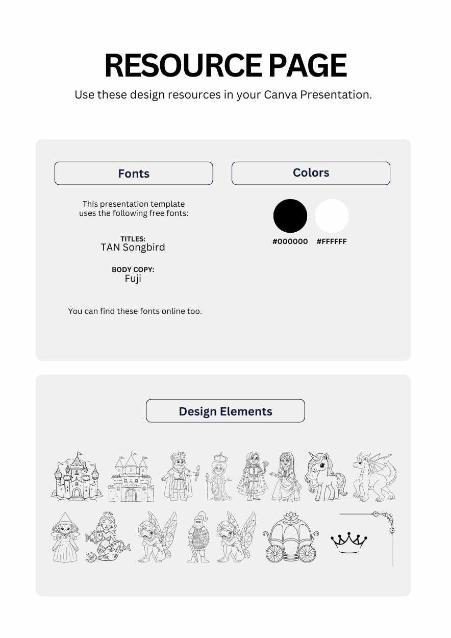 Cute Fairytale Coloring Worksheet - diapositiva 14