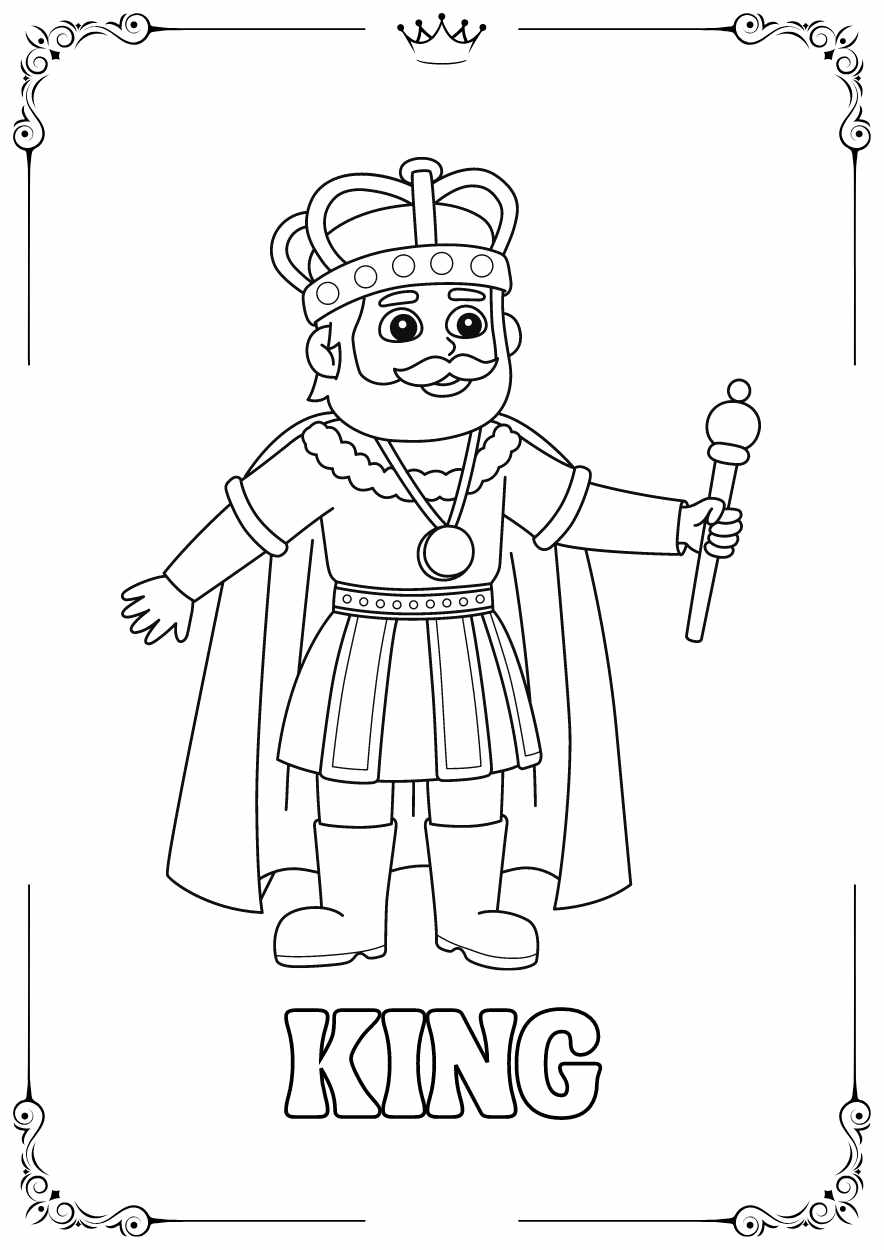 Cute Fairytale Coloring Worksheet - slide 4