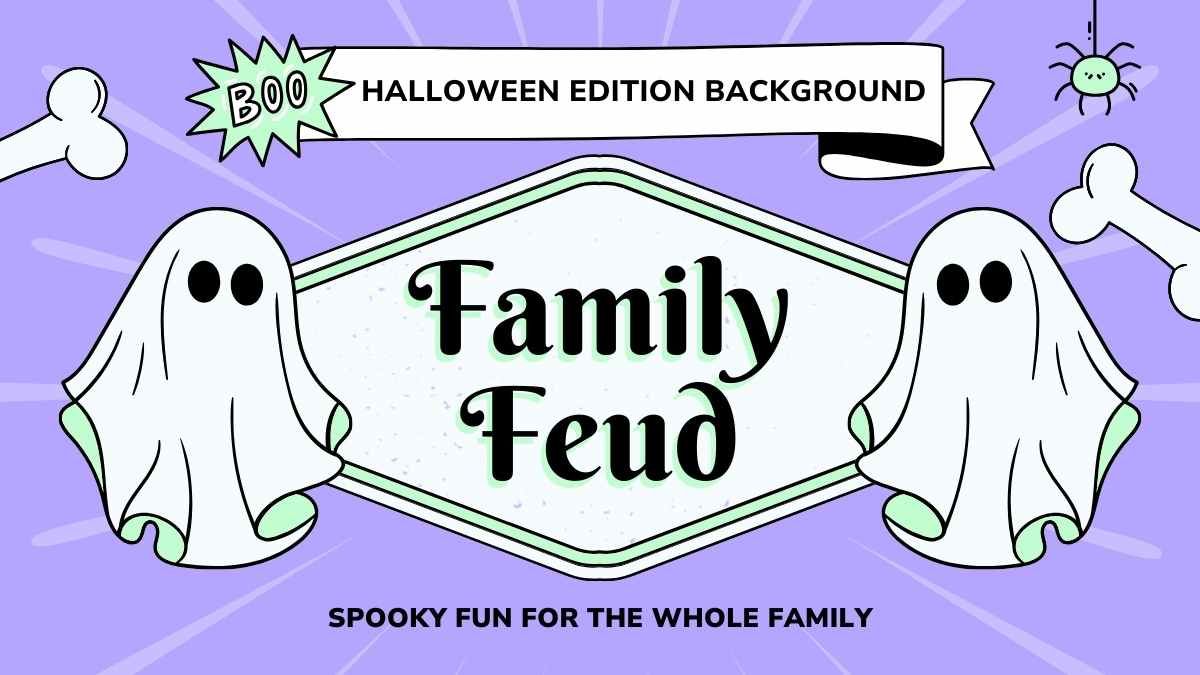 Cute Family Feud Halloween Edition Background - diapositiva 1