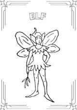 Cute Fantasy Coloring Worksheet