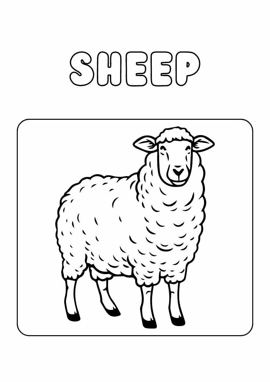 Cute Farm Animals Worksheet - diapositiva 6