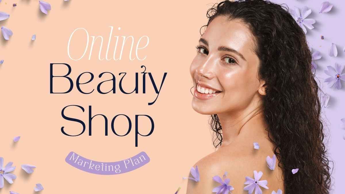 Cute Floral Online Beauty Shop Marketing Plan - diapositiva 2