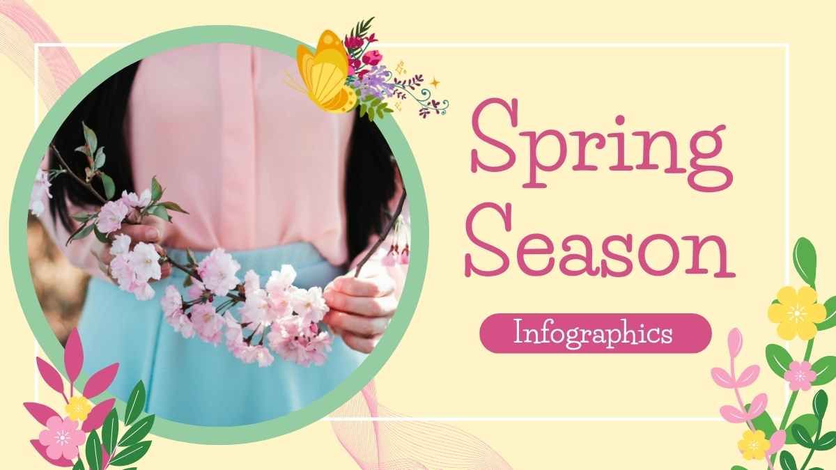 Cute Floral Spring Season Infographics - diapositiva 2