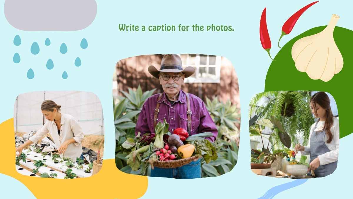 Encantador Jardineo en el Invernadero para Niños Plantillas - diapositiva 8