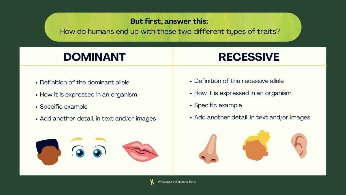 Cute Genetic Traits and Inheritance Lesson for Middle School - diapositiva 9