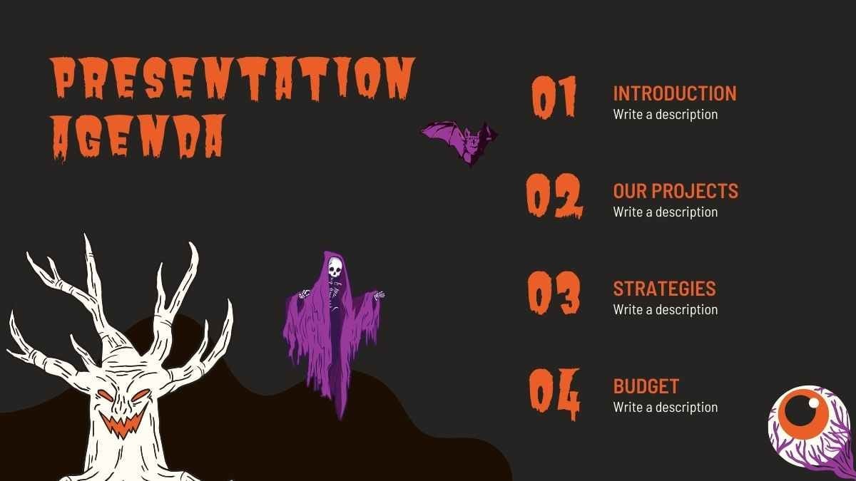 Cute Halloween Background Slides - slide 3