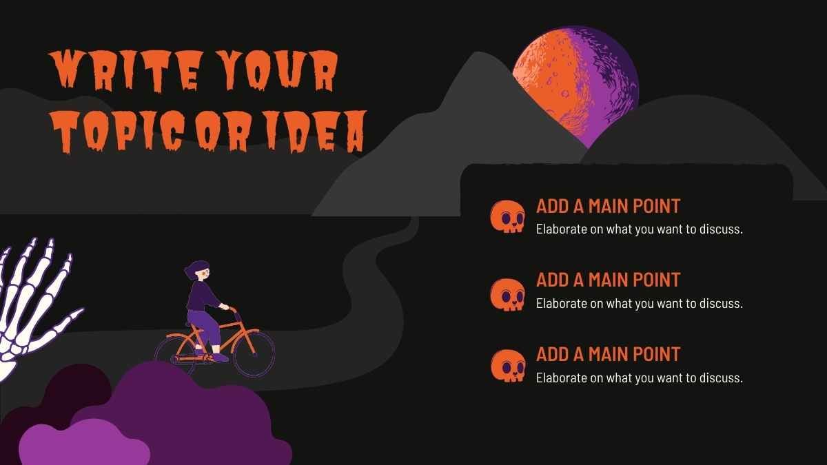 Cute Halloween Background Slides - slide 6