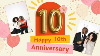 Cute Happy 10th Anniversary