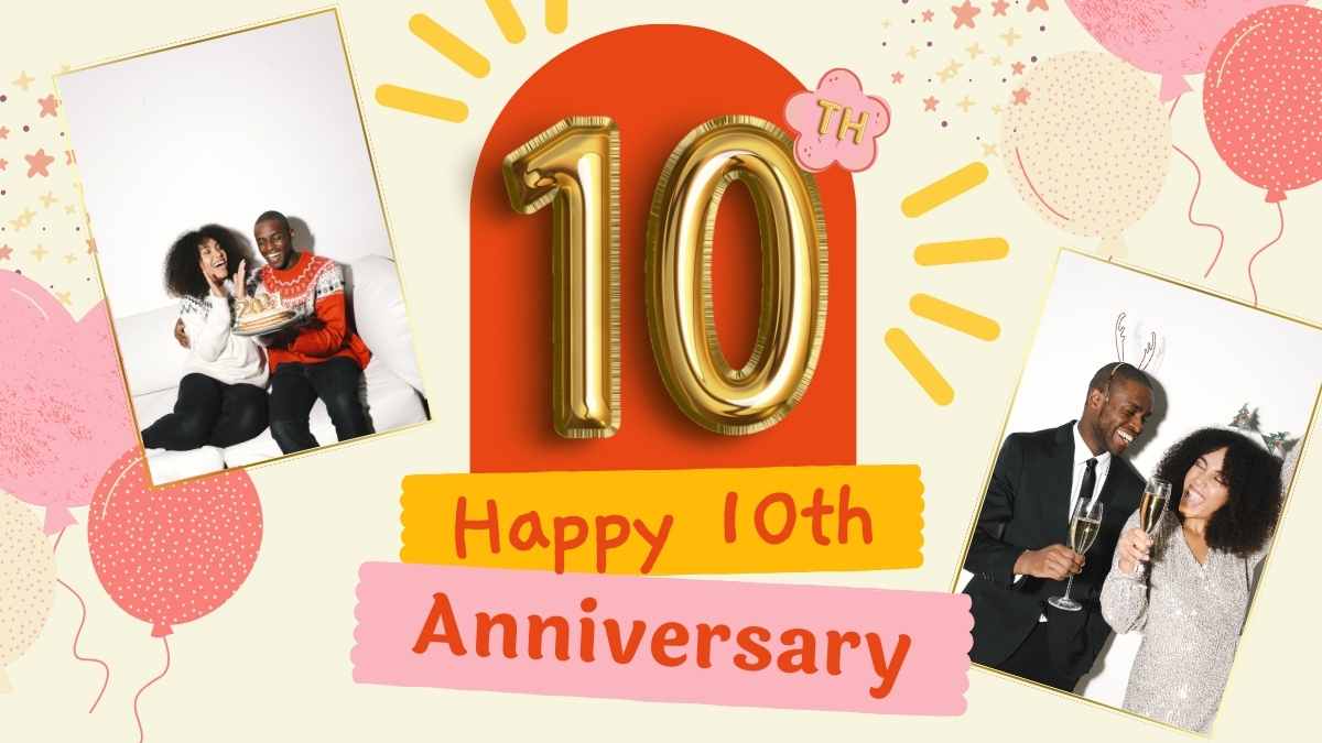 かわいいハッピー10周年記念日 - slide 1