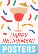 Cute Happy Retirement Posters