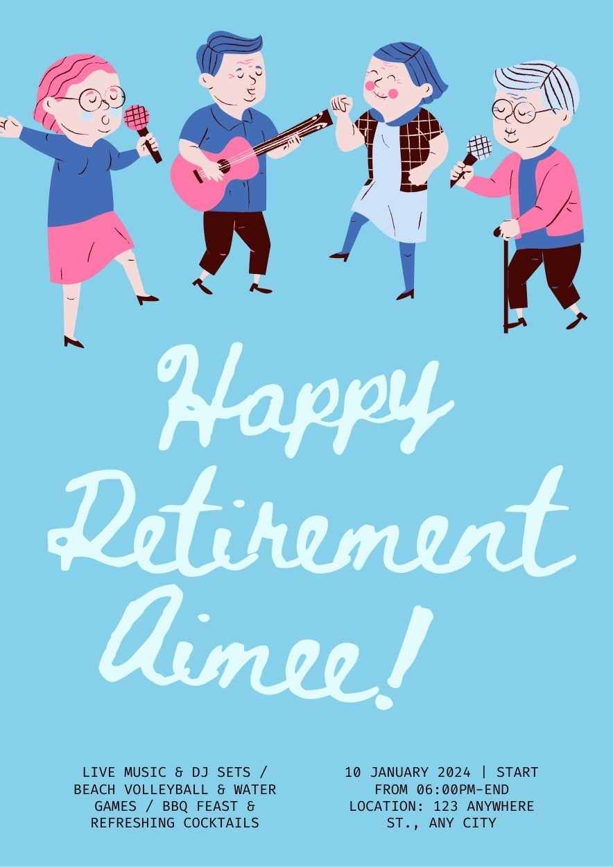 Cute Happy Retirement Posters - diapositiva 11