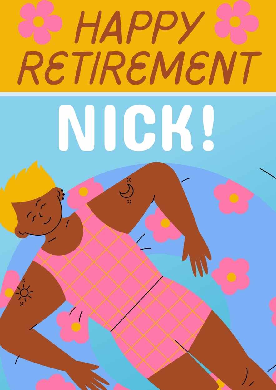 Cute Happy Retirement Posters - slide 2