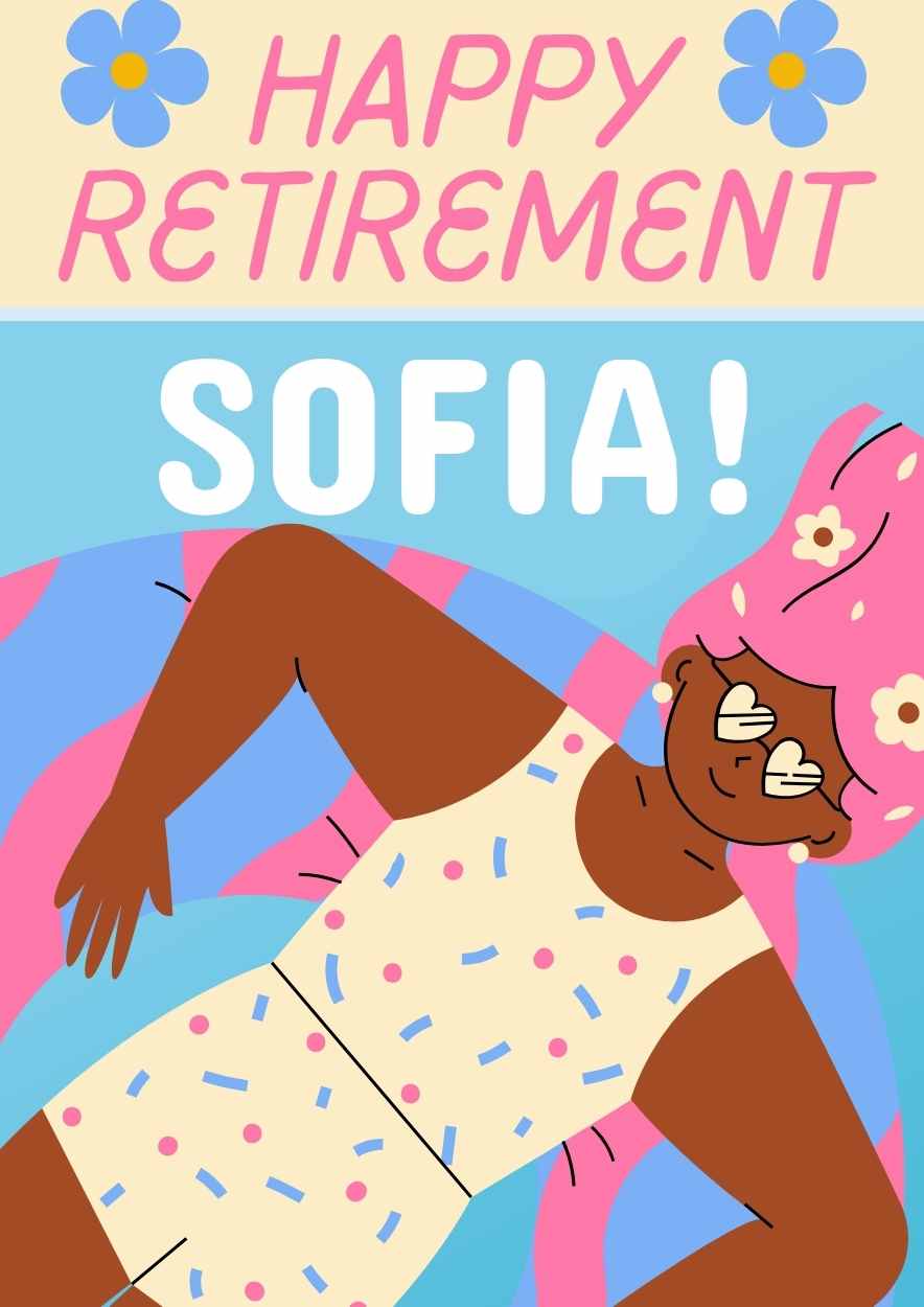 Cute Happy Retirement Posters - slide 3