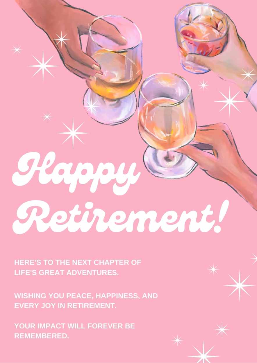 Cute Happy Retirement Posters - slide 5