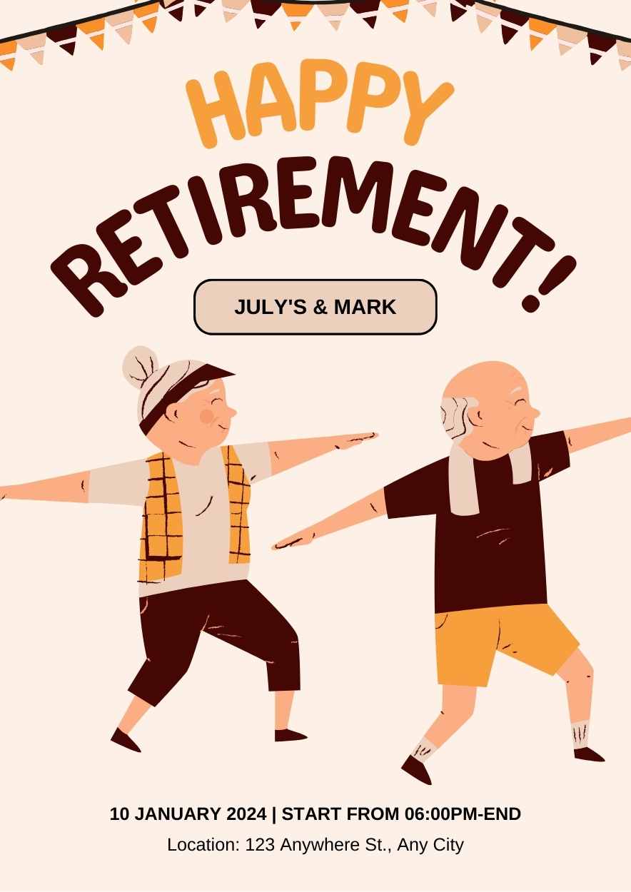 Cute Happy Retirement Posters - slide 7