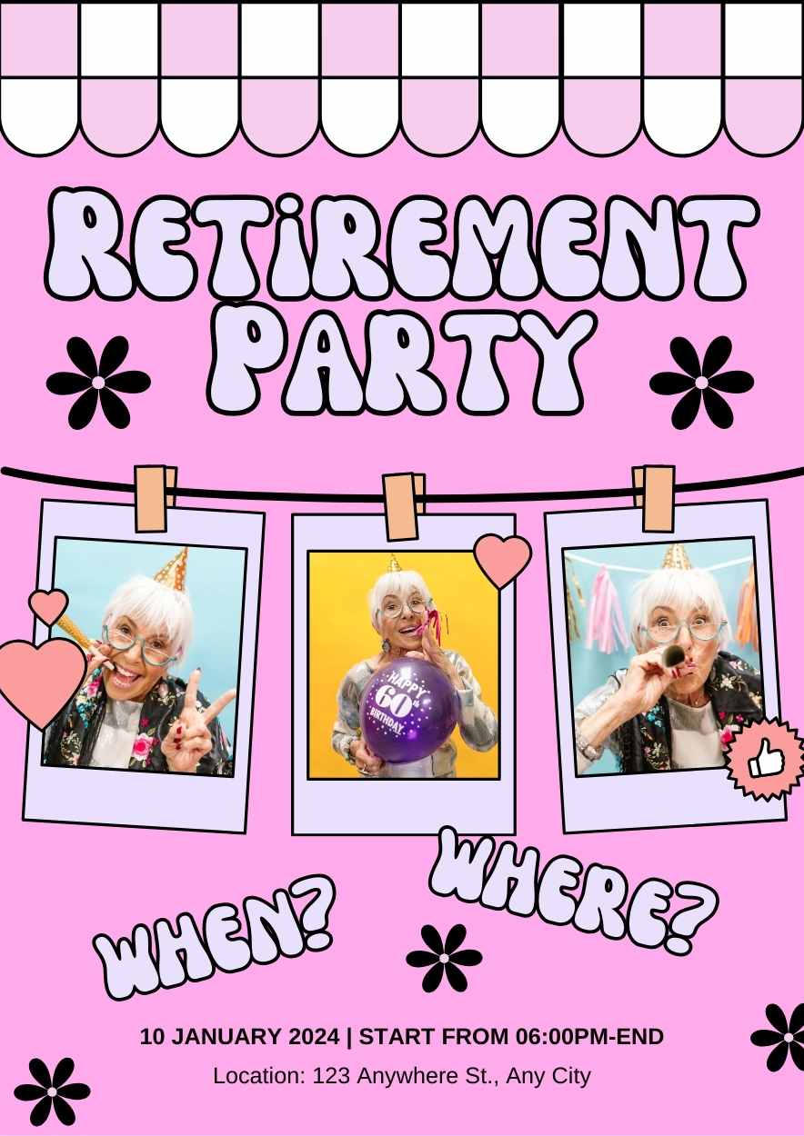 Cute Happy Retirement Posters - slide 8