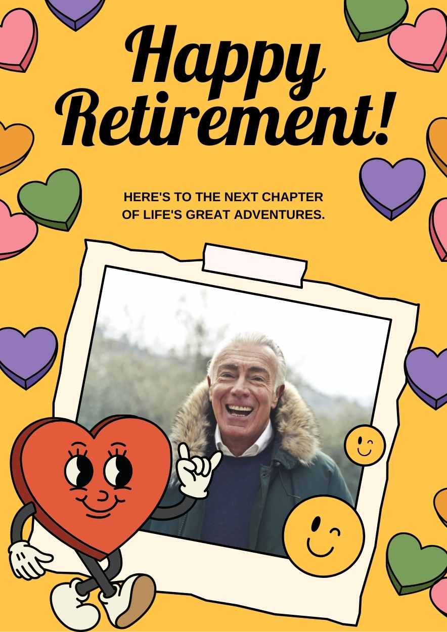 Cute Happy Retirement Posters - slide 9